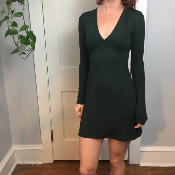 Wilfred Free Green Stretchy Skater Mini Dress - Picture 3 of 8